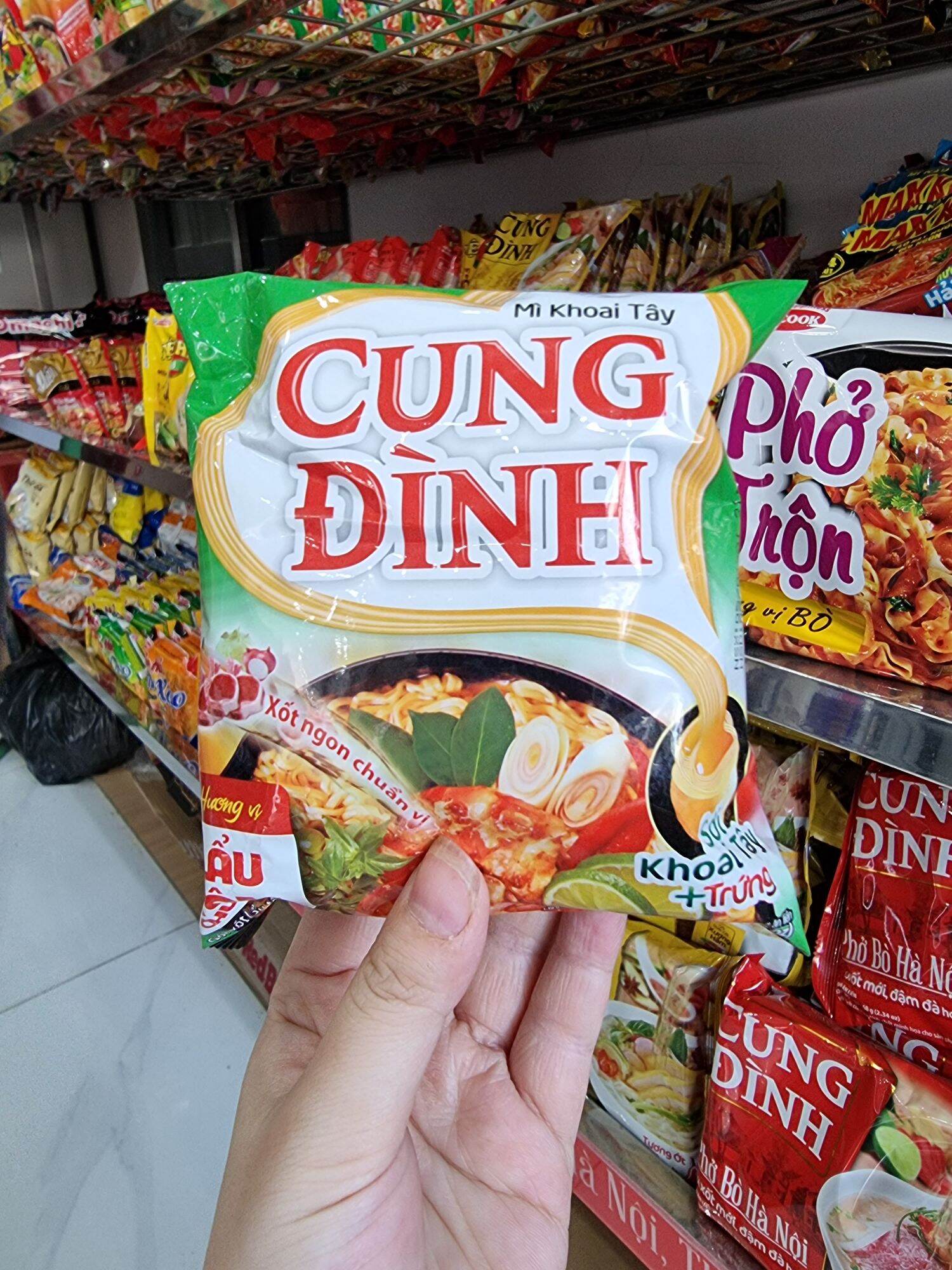 Combo 10 gói mì Cung Đình lẩu tôm chua cay