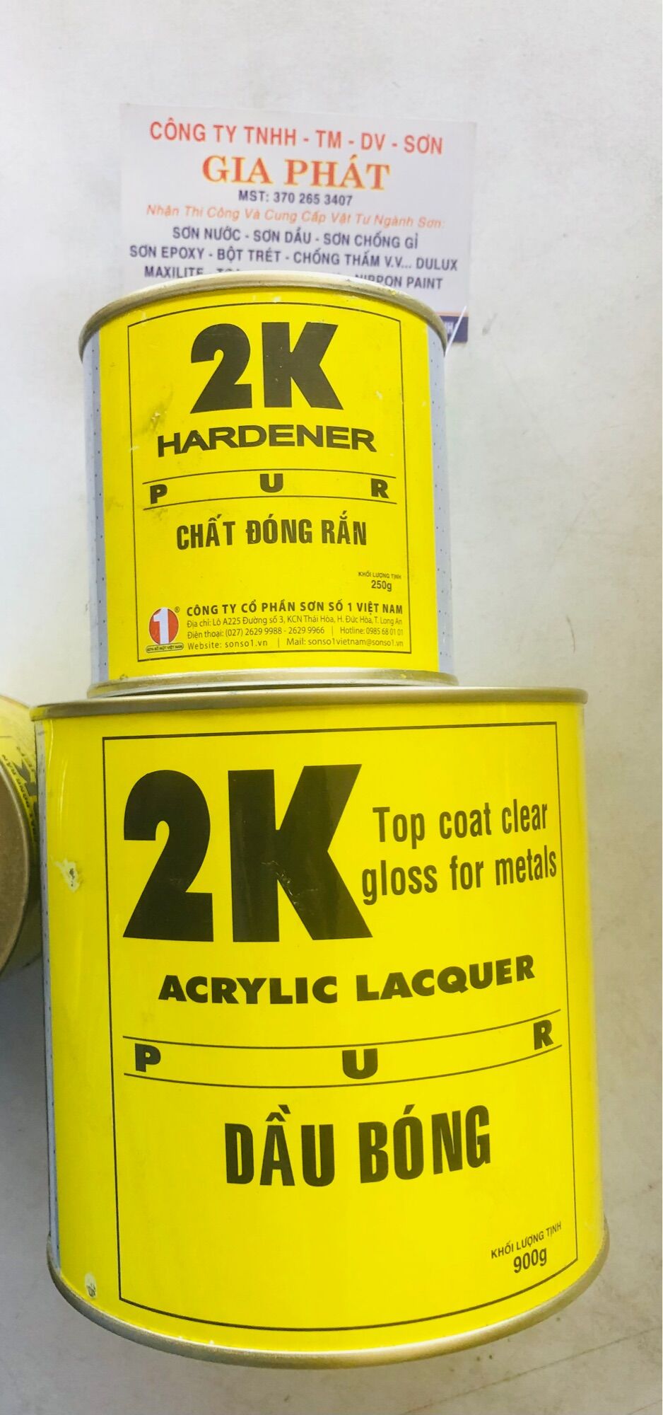 [HCM]DẦU BÓNG 2K Số 1 HỆ ACRYLIC 2 Thành Phần