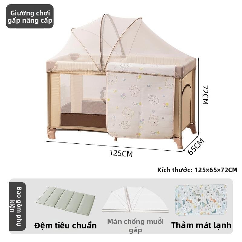 CHIZHIDU | Giường Em Bé Đa Năng Gấp Gọn Di Động
