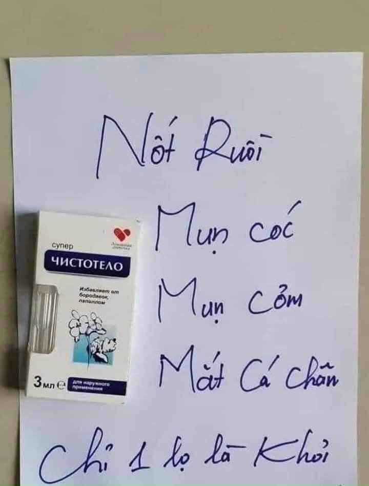 Chấm tẩy nốt ruồi mụn cóc mụn cơm mụn thịt