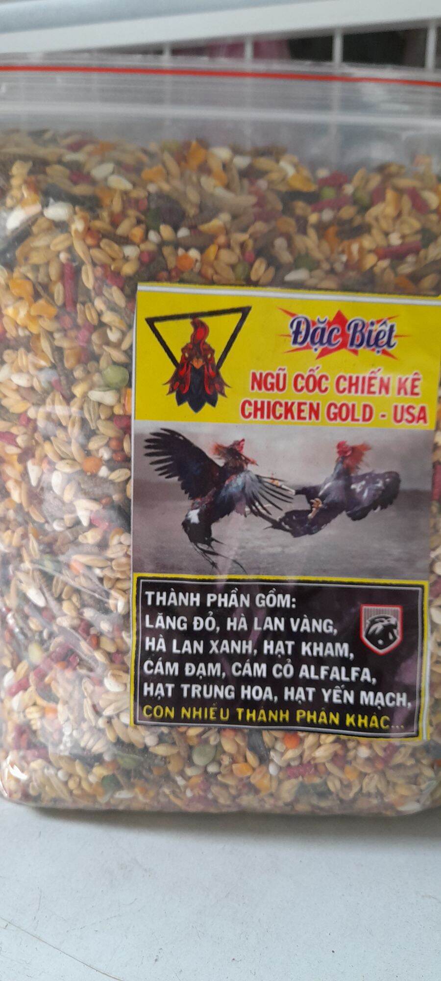 1kg ngũ cốc gà đá loại có sâu sấy khô
