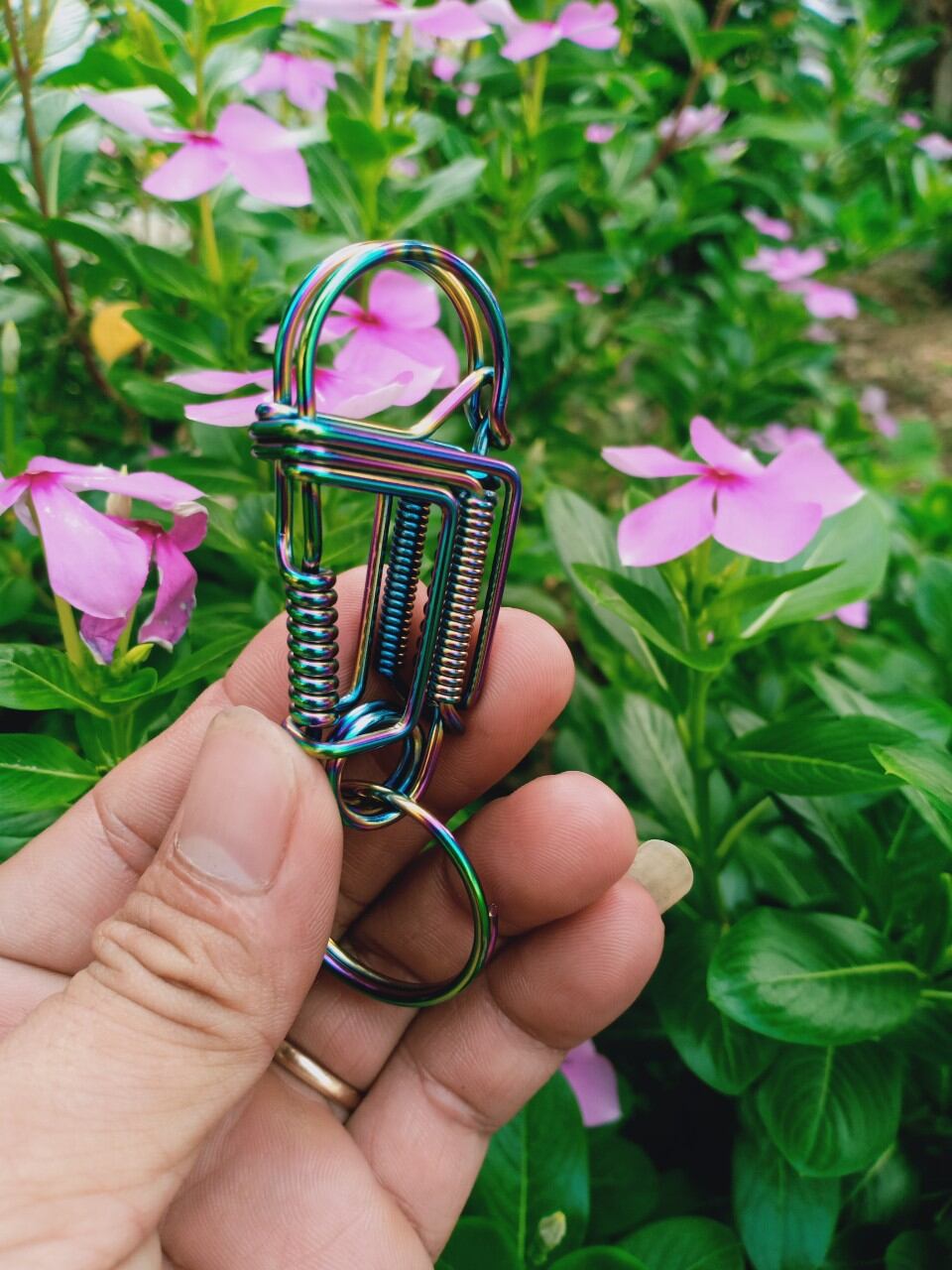 móc khóa inox mạ titan