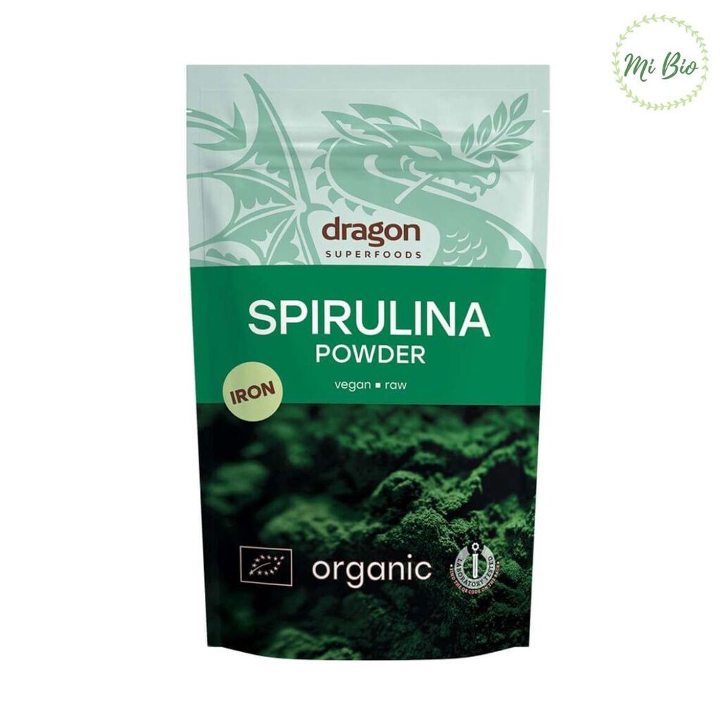 Spirulina Powder Organic 200g, Bột tảo Spirulina hữu cơ Dragon Superfoods