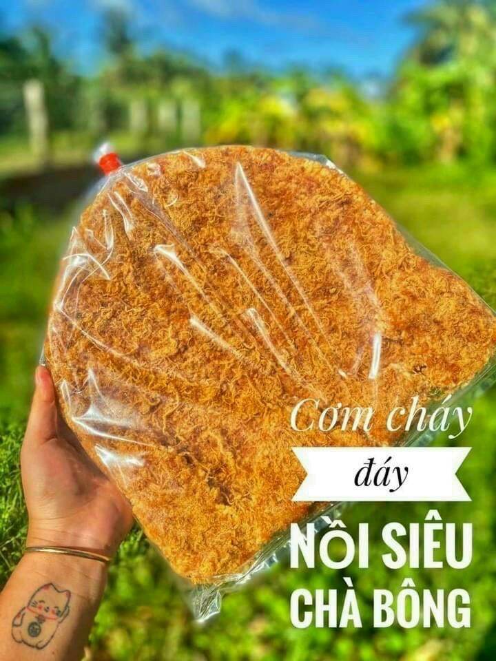 Cơm cháy đáy nồi siêu chà bông túi 500gram