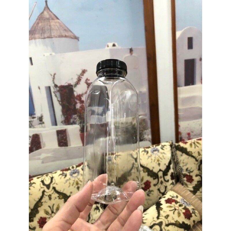 Combo 3 chai 330ml cổ rộng đựng chè dưỡng nhan, Trà sữa