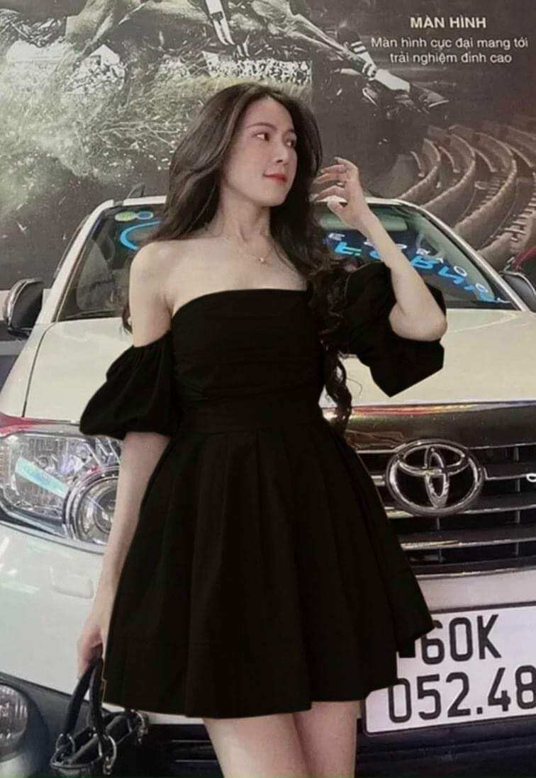 Bigsize - Đầm trễ vai tay phồng 3 màu