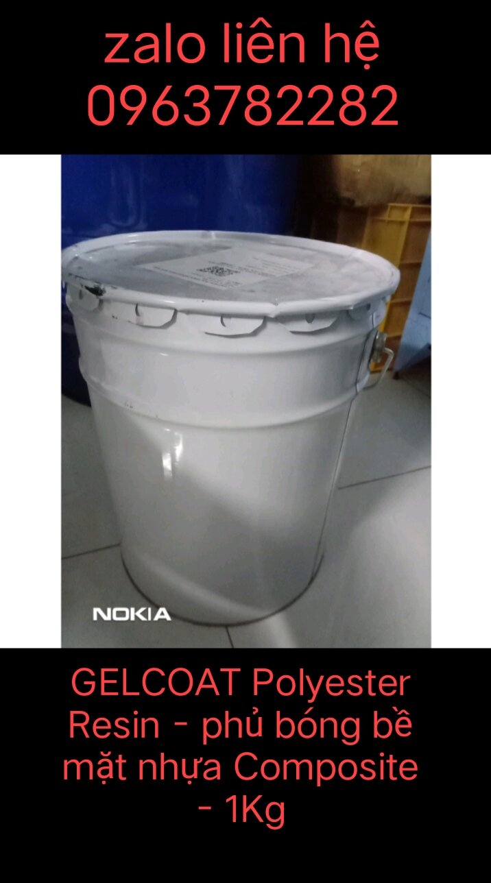 1kg GELCOAT Polyester Resin - phủ bóng bề mặt nhựa Composite