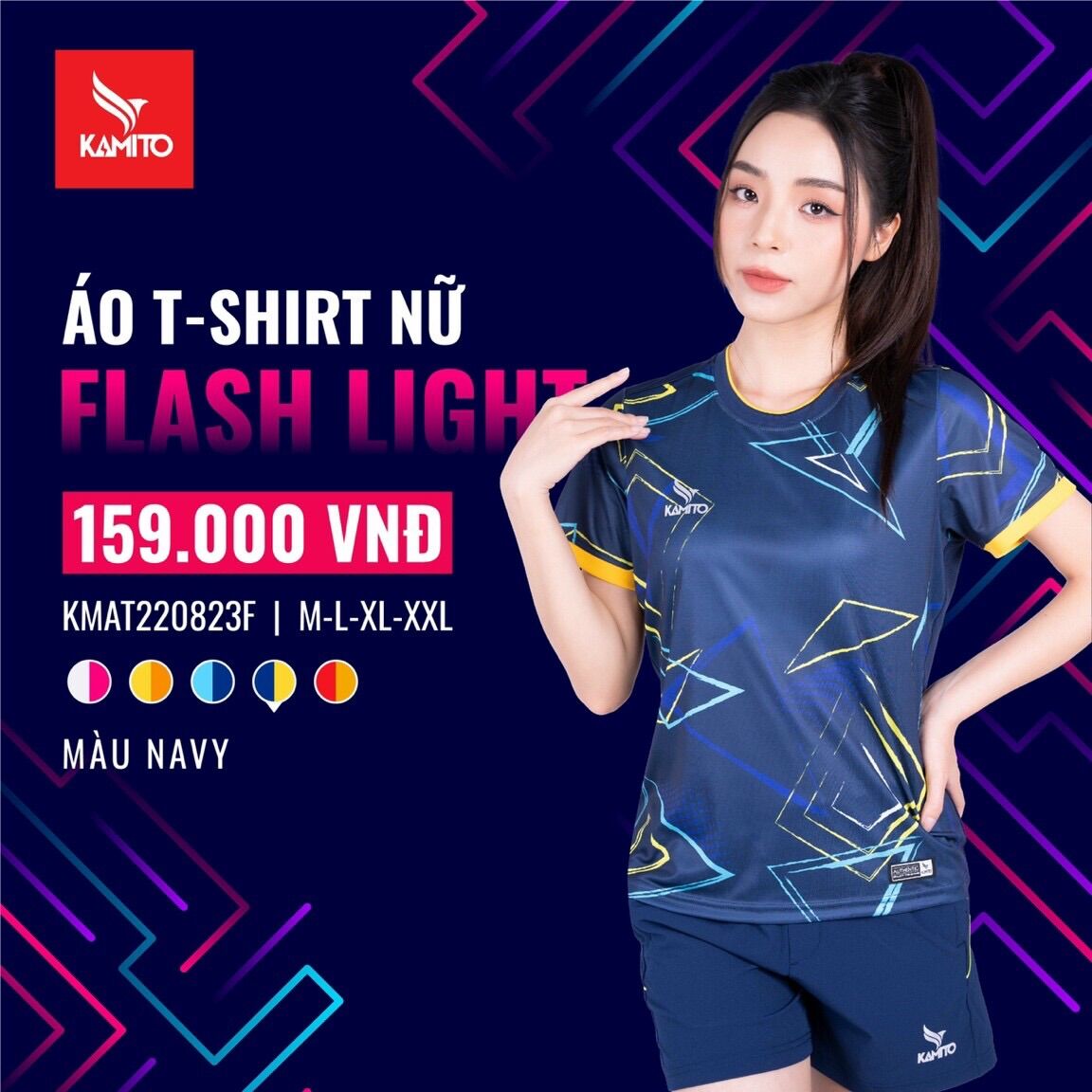 ÁO T-SHIRT THỂ THAO NỮ KAMITO