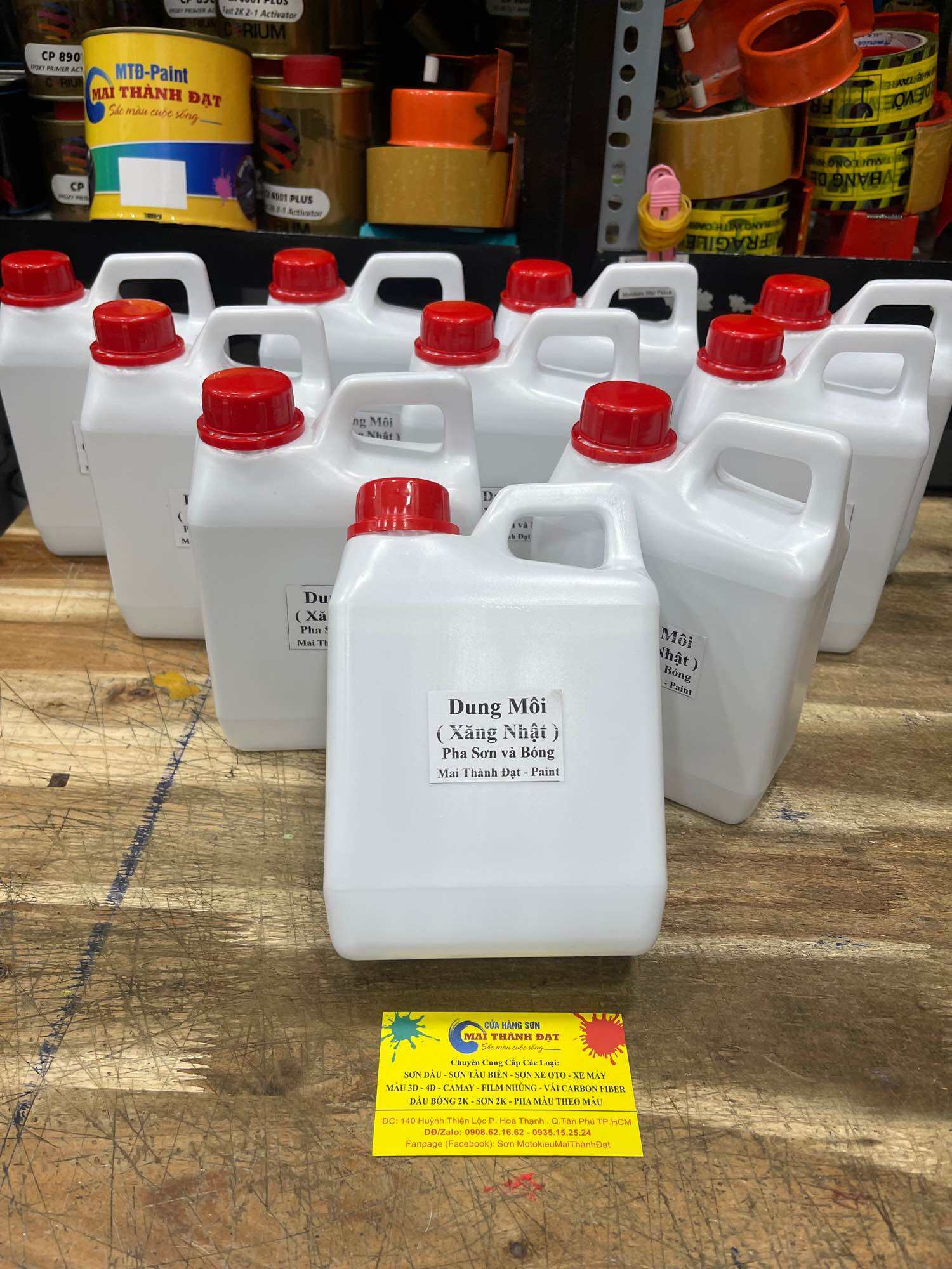 Dung Môi Pha Sơn ( Xăng Nhật Pha Sơn Oto Xe Máy ) Bình 1Lit
