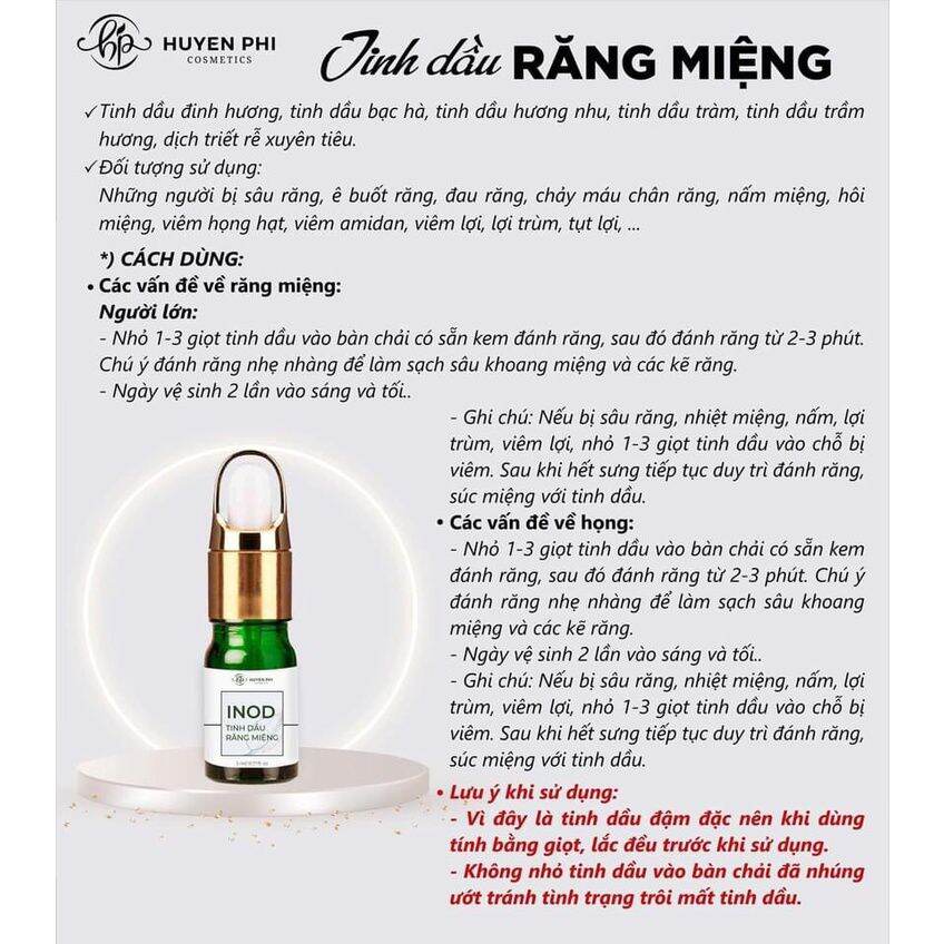 Tinh dầu răng miệng(Serum miệng Inod)Huyền Phi
