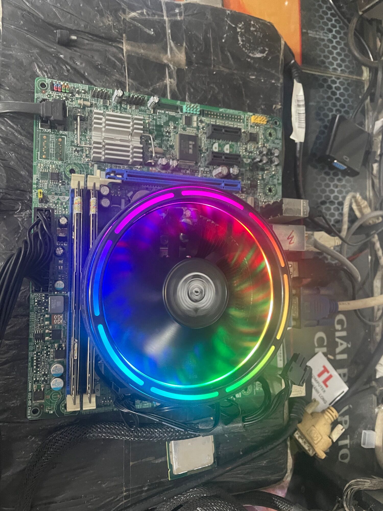 Compo main chip h61 socket 1155 cpu i5 3470 gia re cho ace Chien game