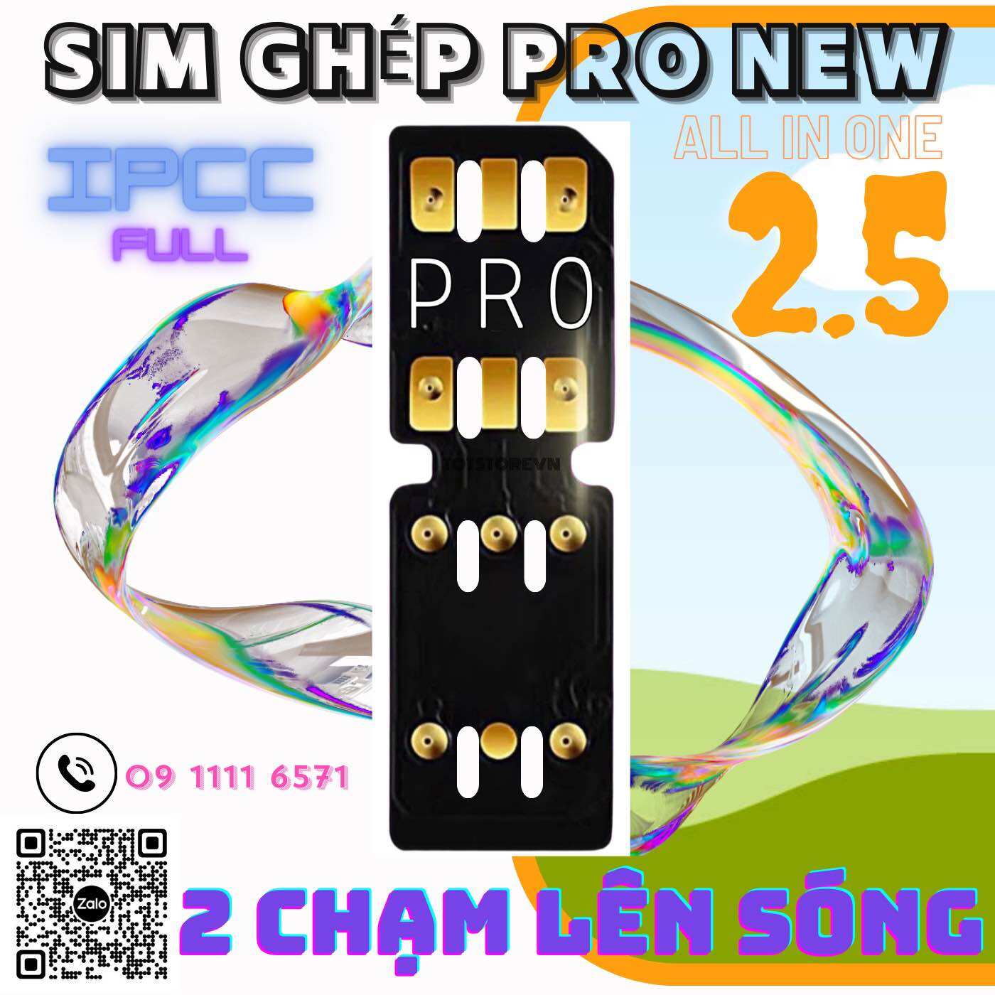 Sim ghép pro new hai chạm lên sóng cho ip lock ipcc tmsi iccid