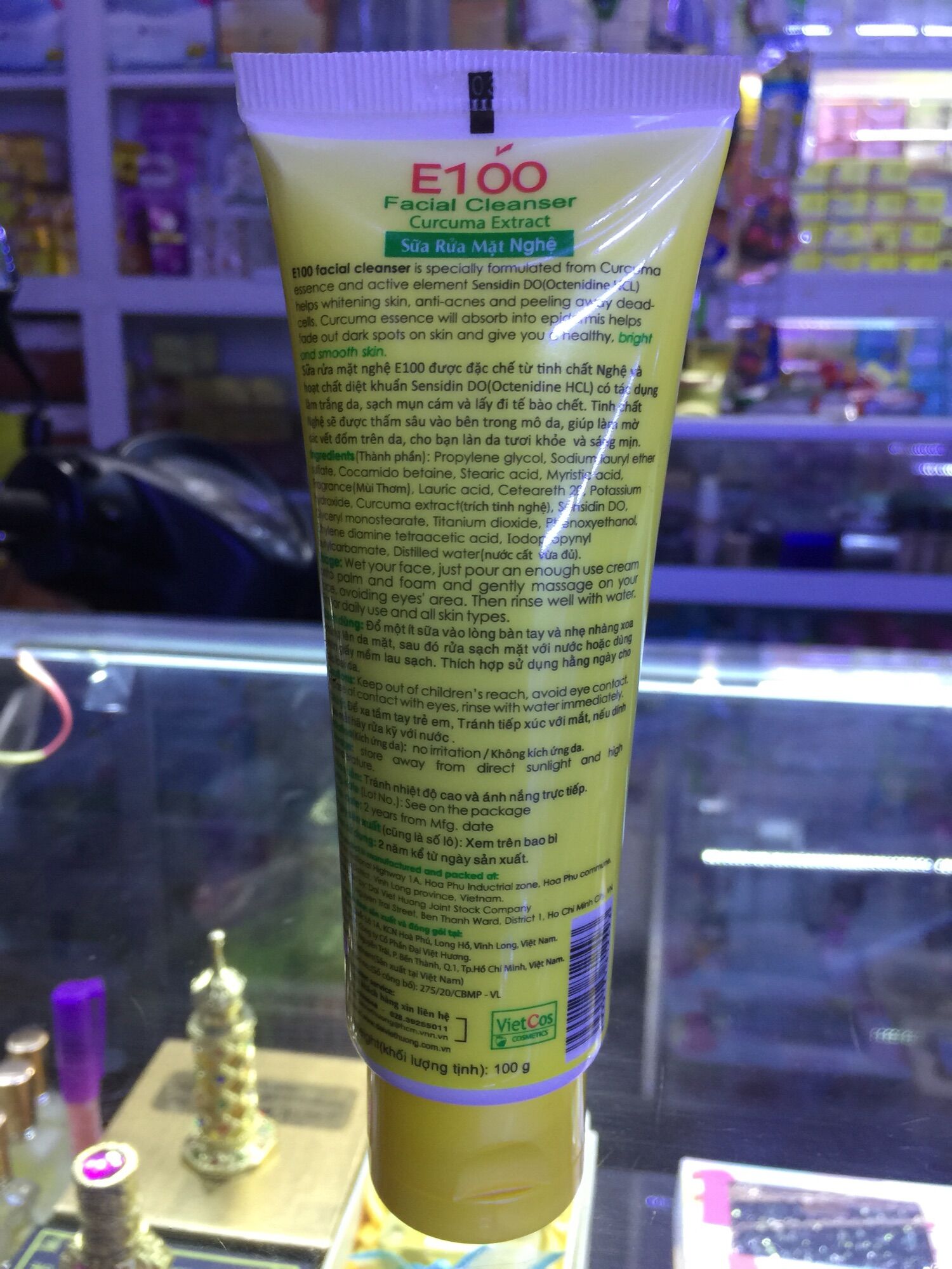 [HCM]Sữa rửa mặt E 100 nghệ lớn (100ml)