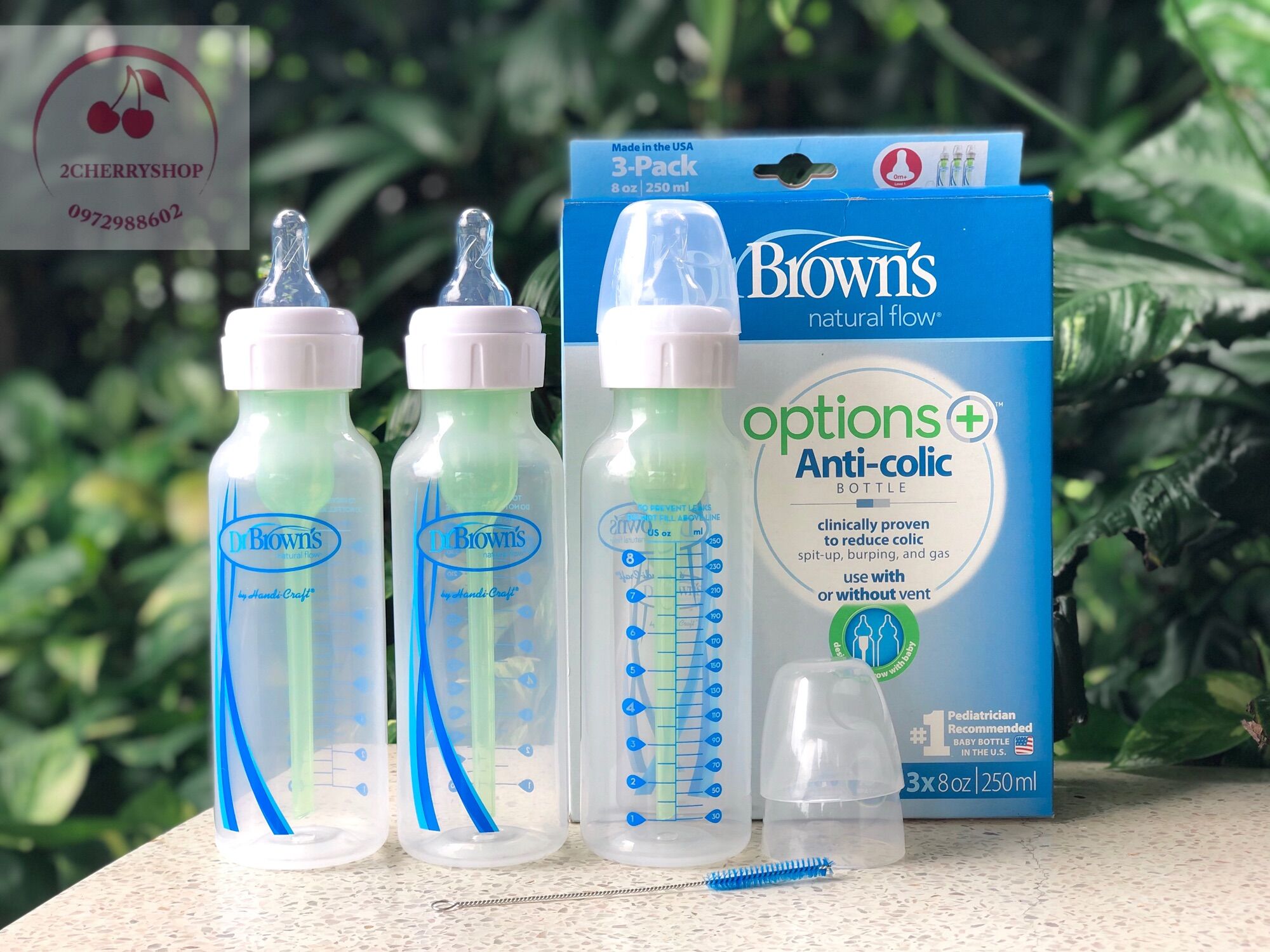 [HCM]Bộ van thay thế bình sữa Dr Brown’s cổ hẹp 250ml (set 2 bộ)