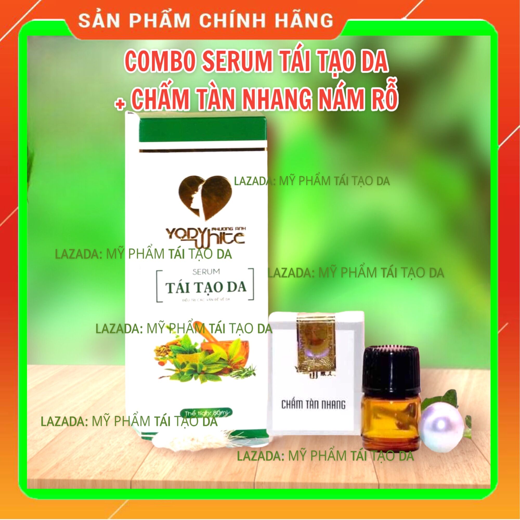 Combo chấm tàn nhang rỗ nám- tái tạo da phương anh