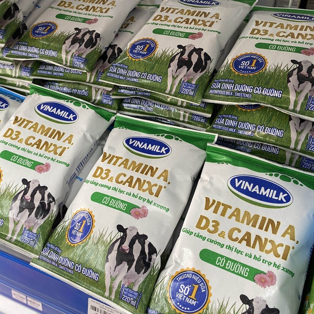 sữa bịch vinamilK đủ vị 220ml