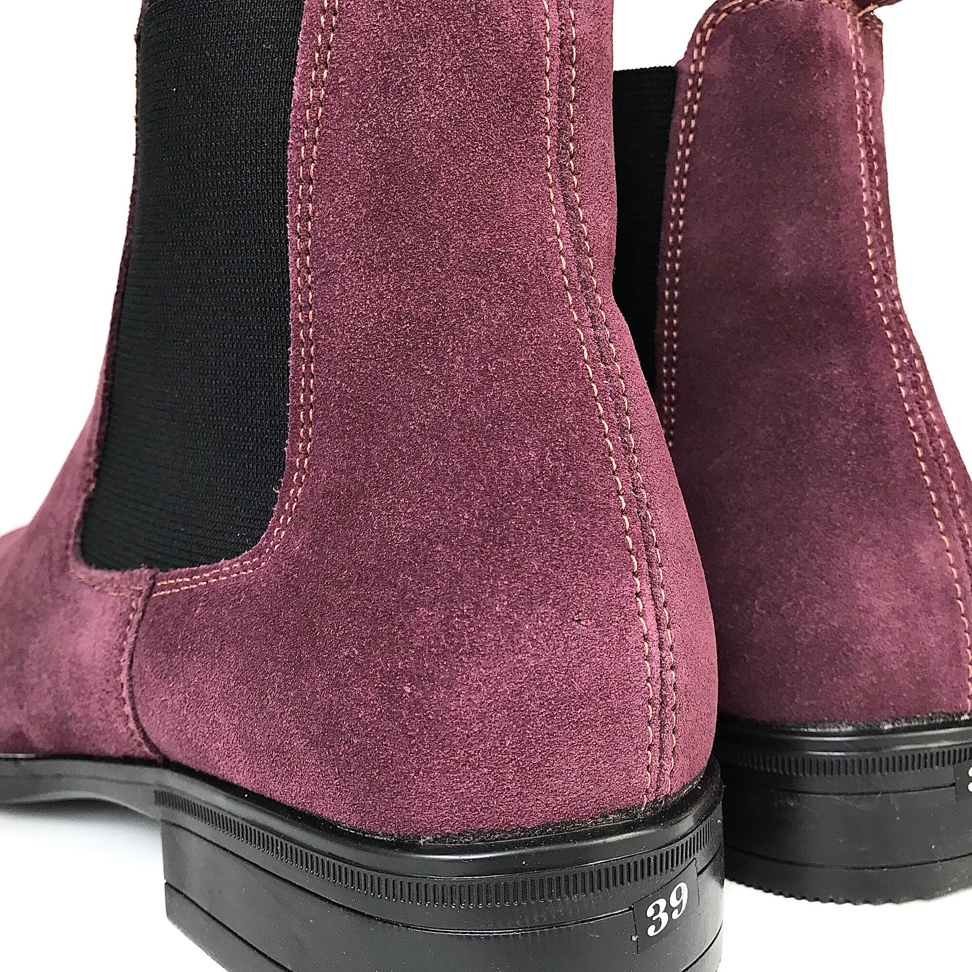 Giày Chelsea Boot Nam Da Bò Thật Tefoss HT350 Tím
