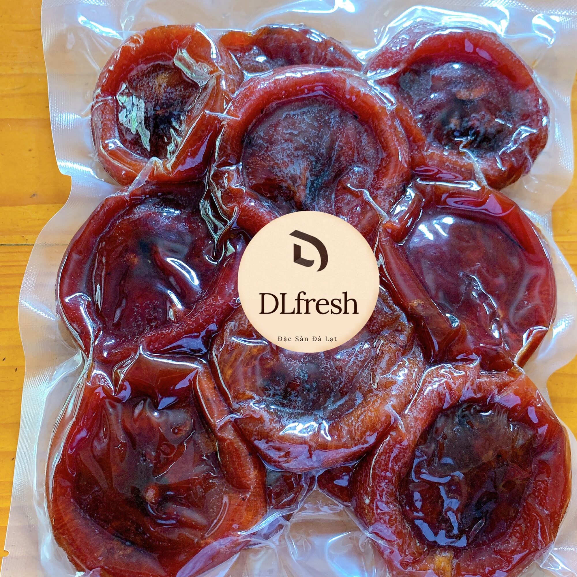 Hồng Trái Sấy Dẻo DLFRESH Đặc Sản Đà Lạt Túi 500gr
