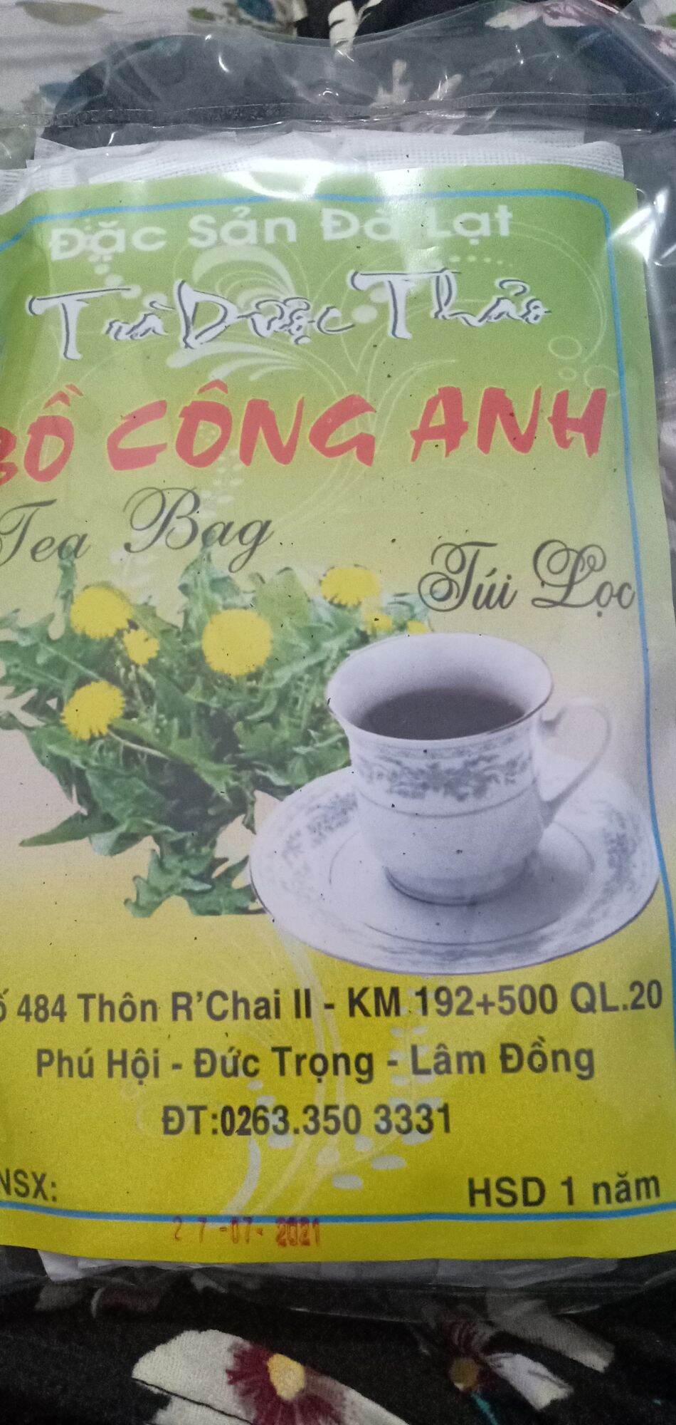 (Freeship 15k- 50 k)Trà bồ công anh, trà túi lọc bồ công anh (combo 3 gói, 1 gói 72 túi lọc)