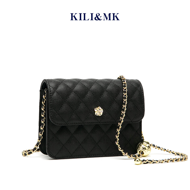 Kili & MK Túi Nhỏ Dây Xích Trần Trám Cảm Giác Chất Lượng Cao Cấp Ba Lô Thú