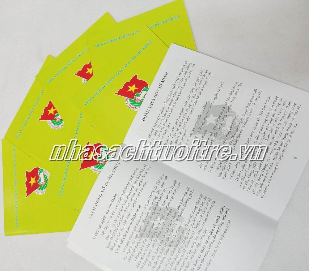 [HCM]Sổ Đoàn Xanh Lá TP.HCM Sét 20 Cuốn