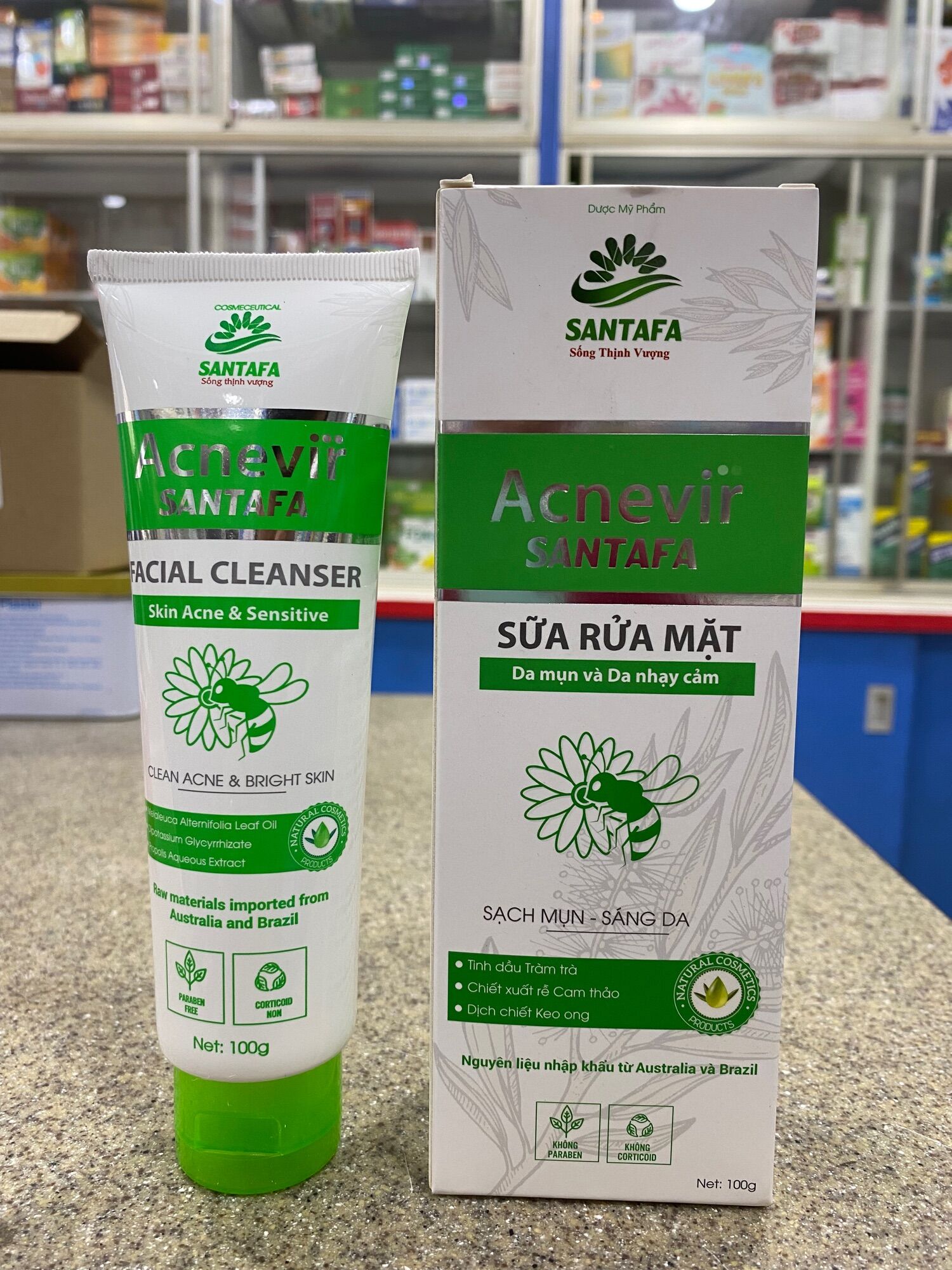 SỮA RỬA MẶT CHO DA NHẠY CẢM DA MỤN ACNEVIR ( 100g)