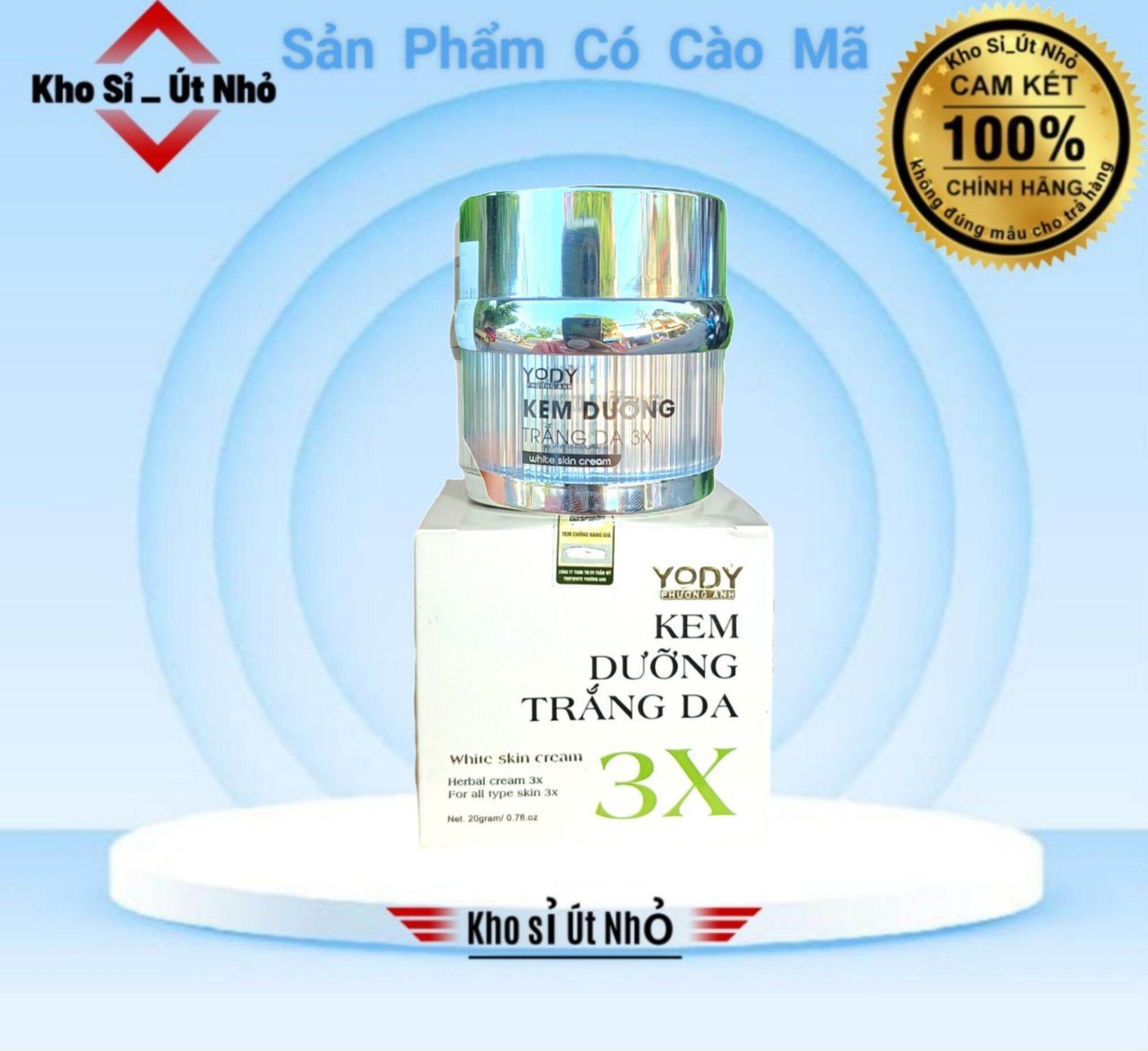 Kem dưỡng trắng da 3x yody phương anh chính hãng