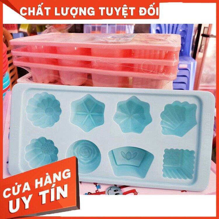 [ Free Ship ] set 3 khay nhựa dẻo silicon làm thạch , sữa chua ,đóng đá hàng chất lượng cao