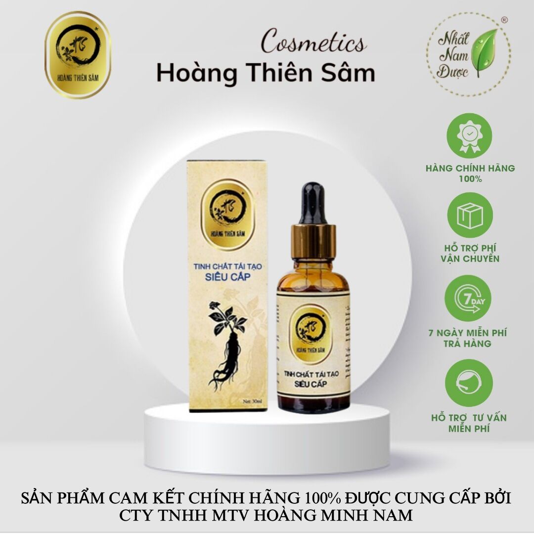 Serum giảm mụn thâm rỗ - tinh chất hoàng thiên sâm dành cho da chai lì khó hấp thu
