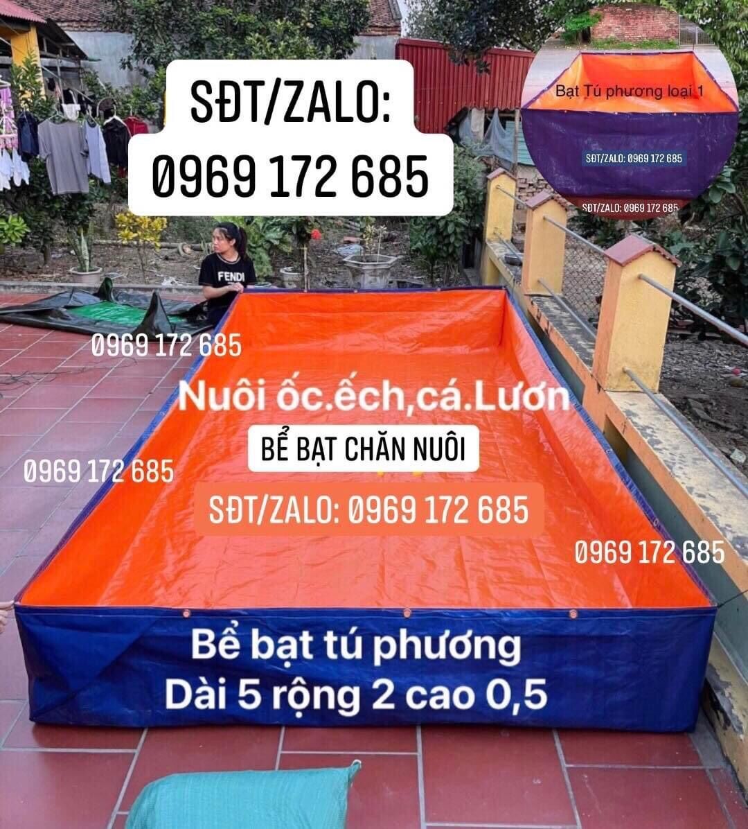 Bể bạt nuôi cá, ốc, ếch, lươn... ( Tặng van xả nước )