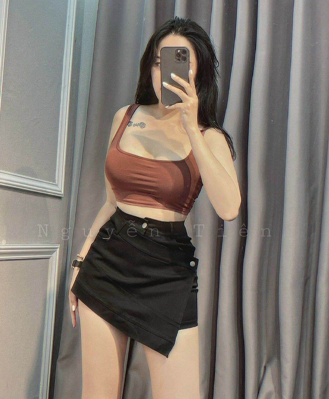 CHÂN VÁY ĐẮP CHÉO