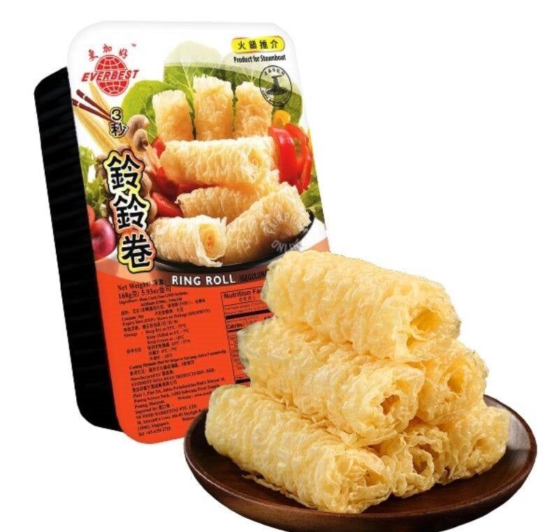 Tàu hủ ky - hủ trúc cuộn ring roll