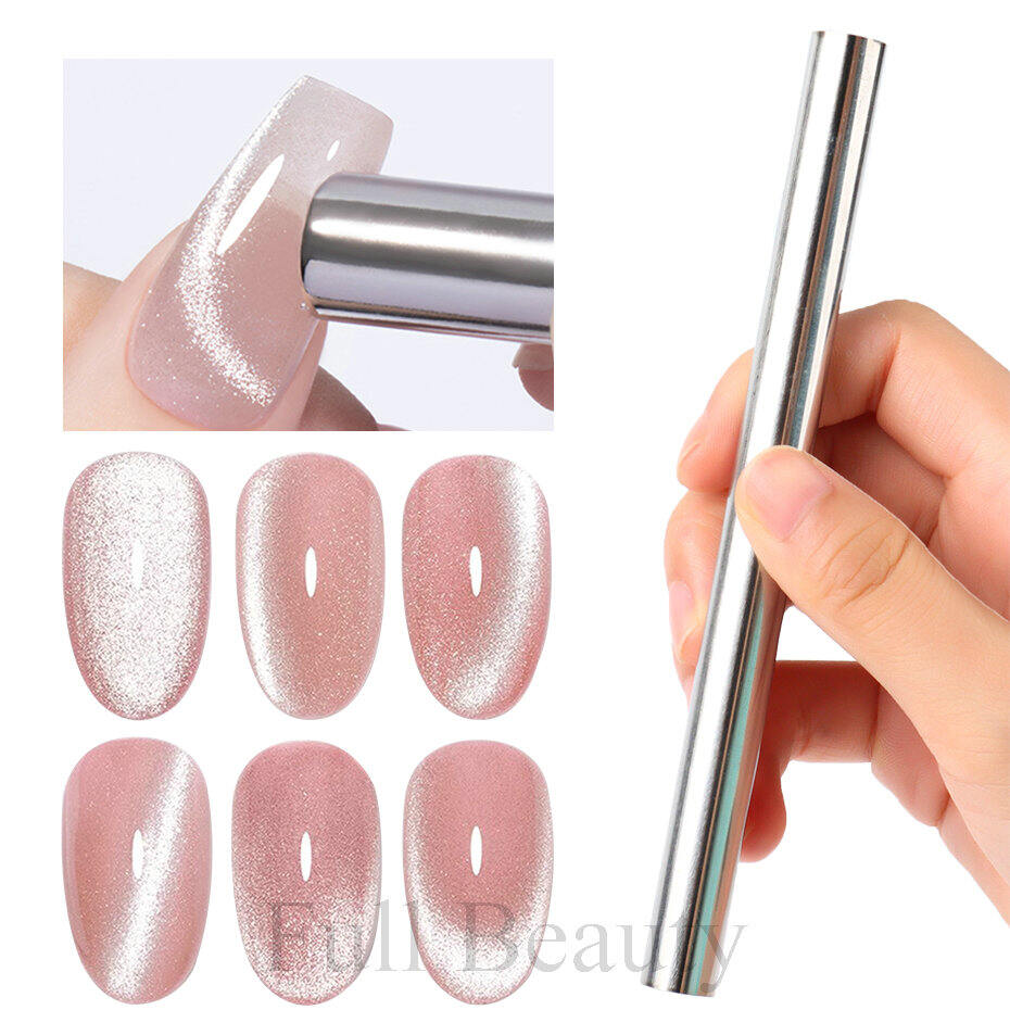 Hình trụ nam châm cho Cat Eye UV Gel véc ni với móng tay nghệ thuật trang trí thời trang Nail Nam châm công cụ cho làm móng tay công cụ thiết kế