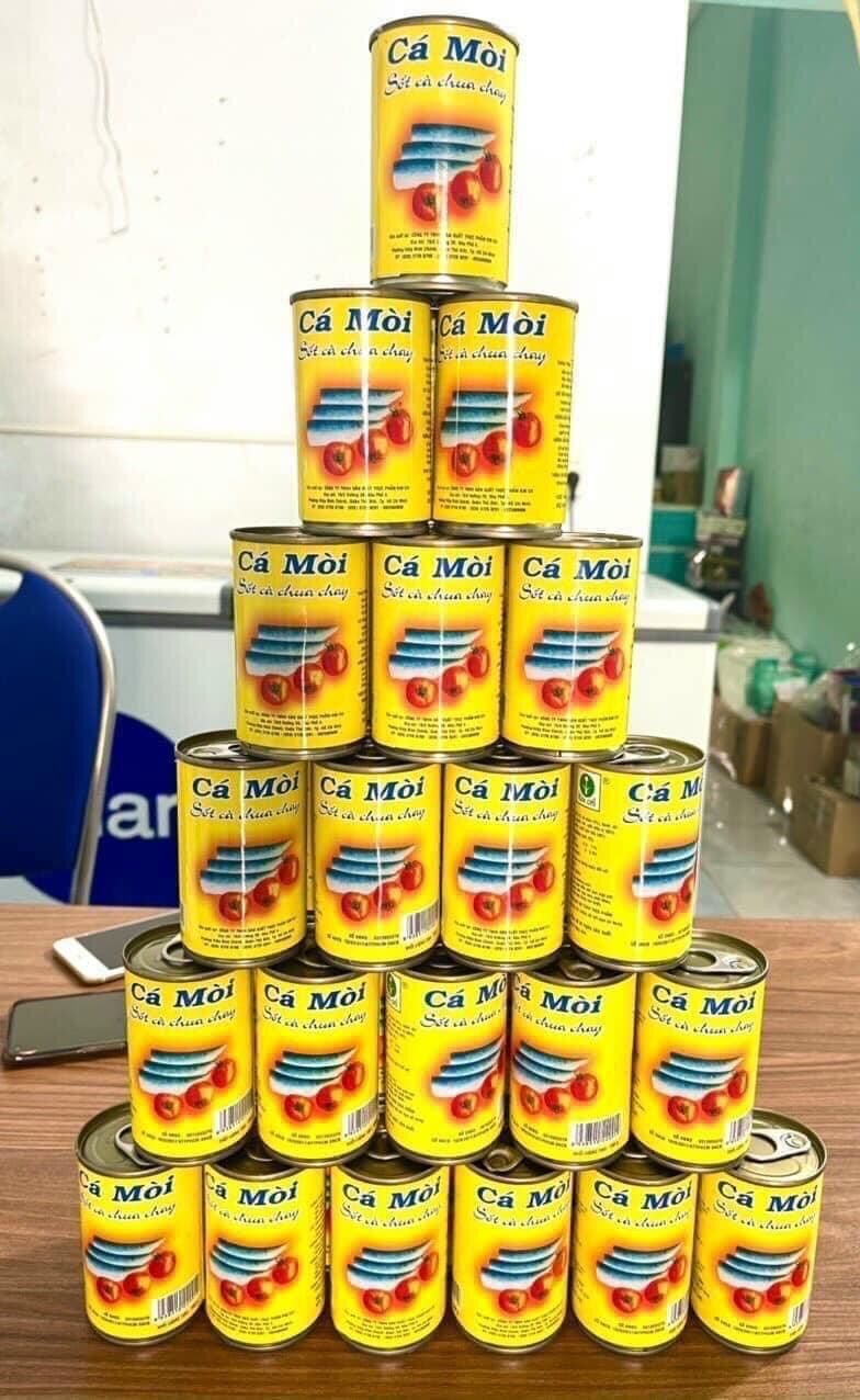 Cá mòi chay kim chi