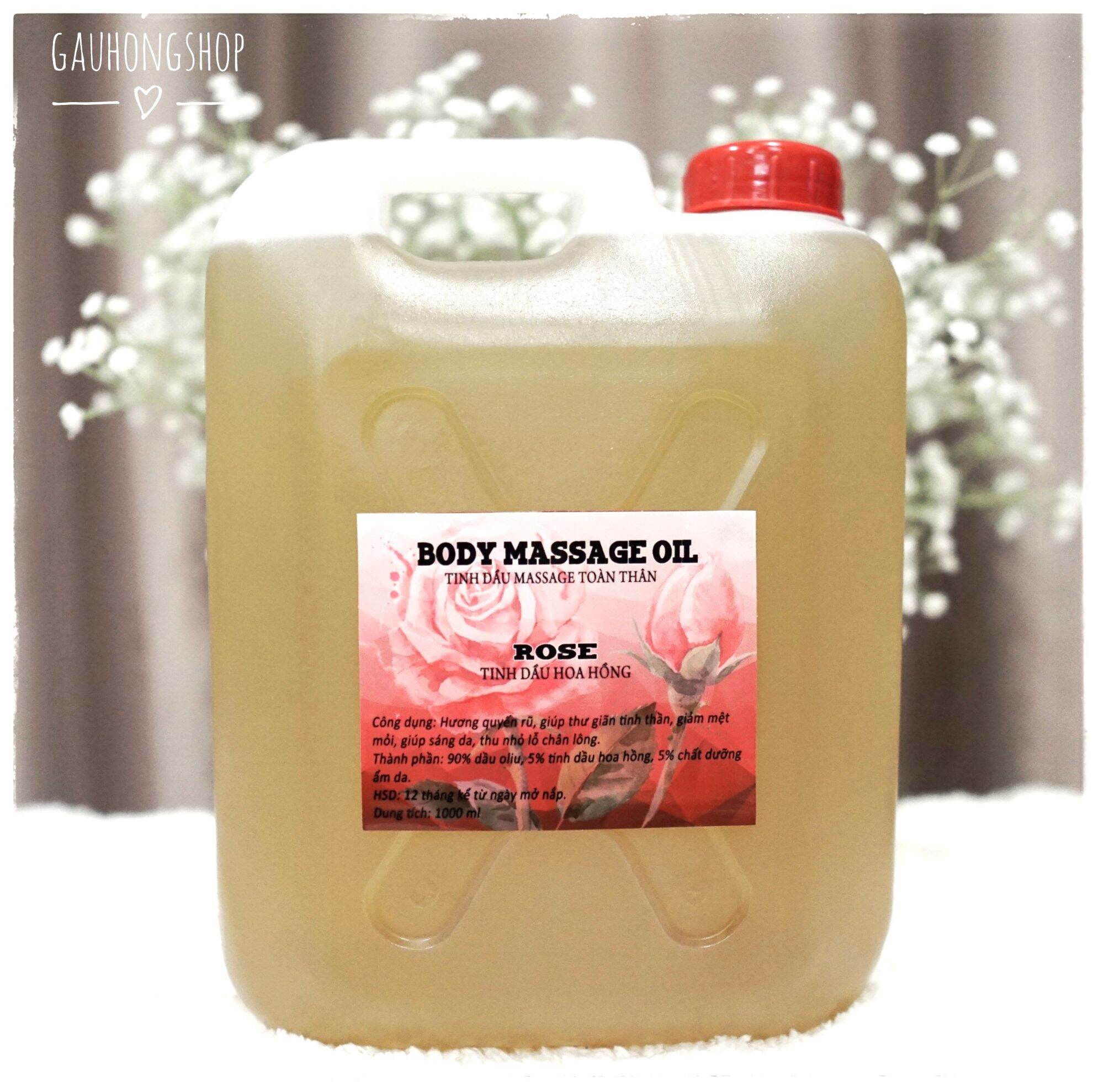 Lemongrass Body Massage Oil 5 Liter - Relaxing, Smooth Skin Care - Premium Product for Spas |   No Stickiness, No Stain, No Towel Stain