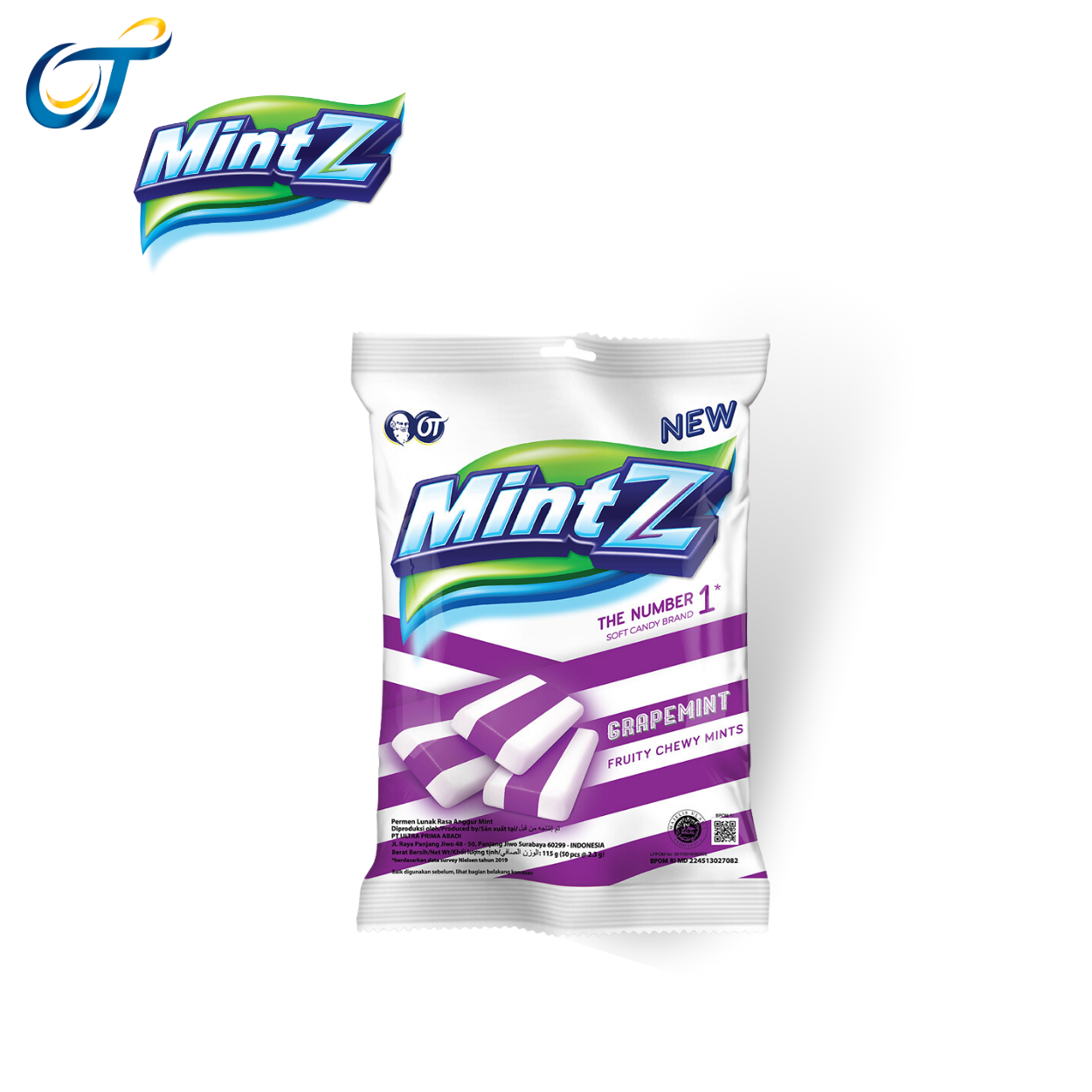 Kẹo mềm bạc hà grape mintz vị nho