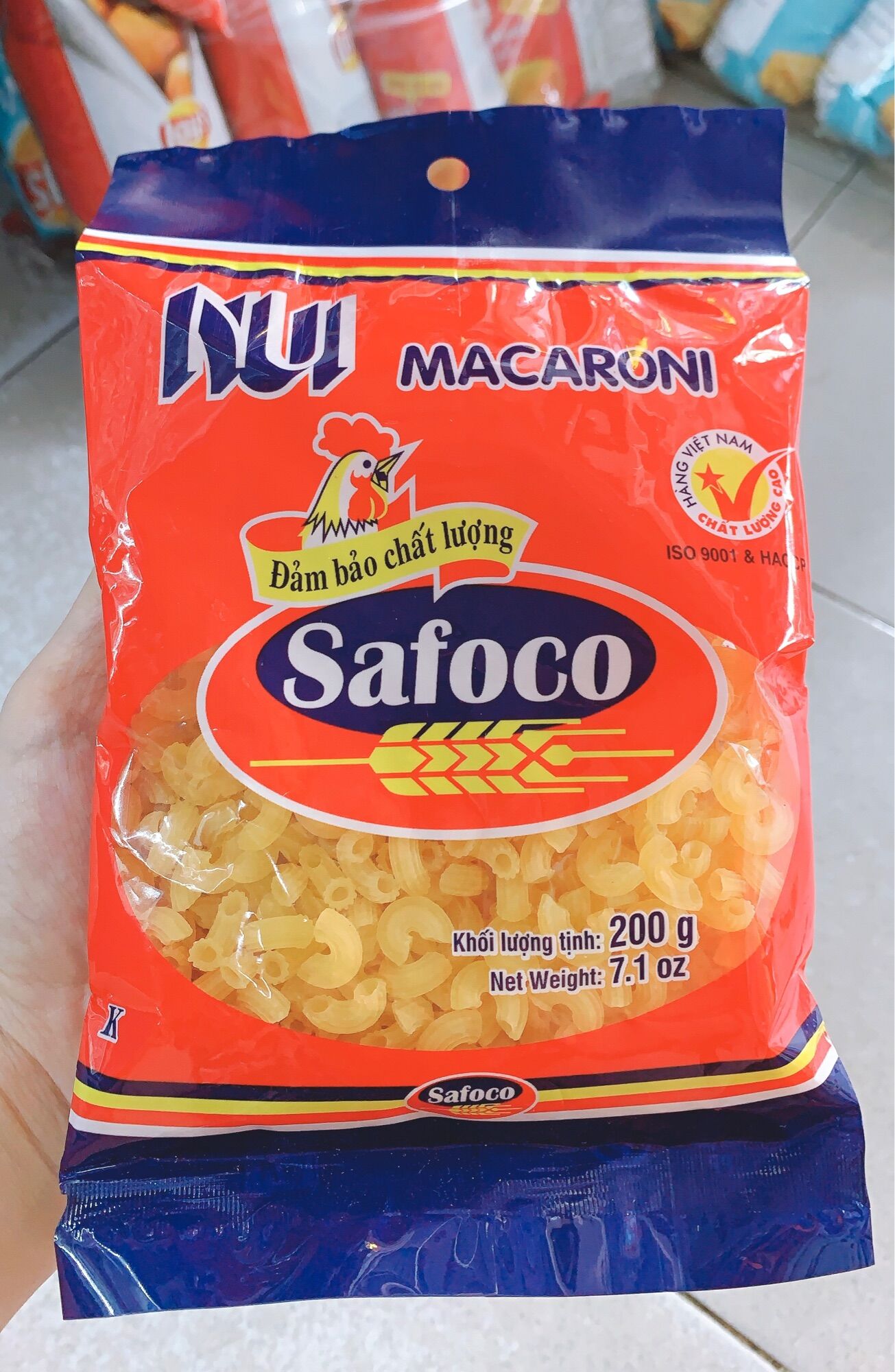 Nui Safoco ống nhỏ 200g