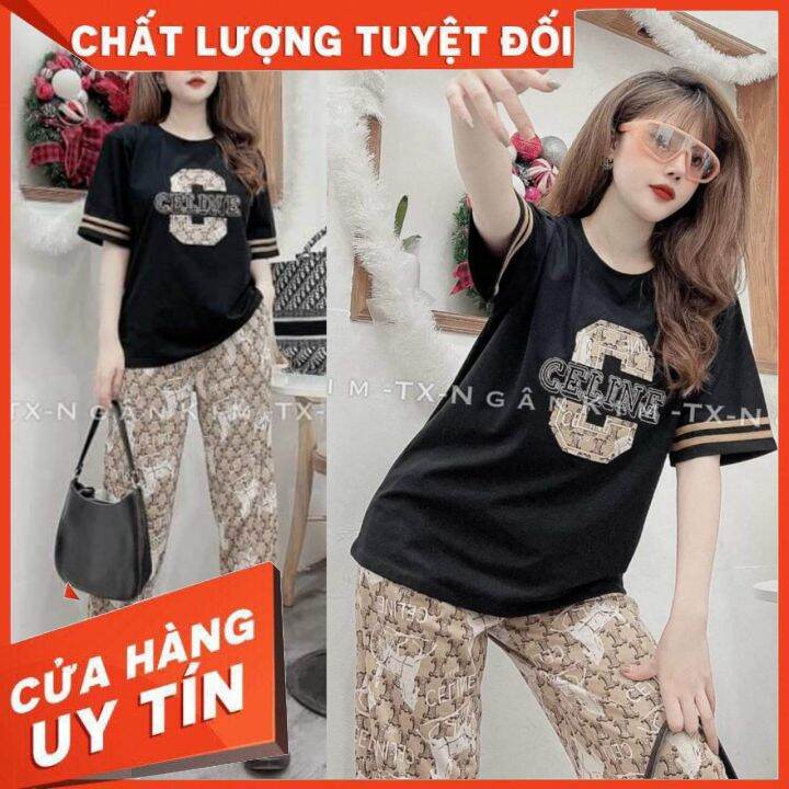 Sét bộ đồ bigsize nữ CAO CẤP Thêu logo G trẻ trung thời trang mẫu mới siêu hot