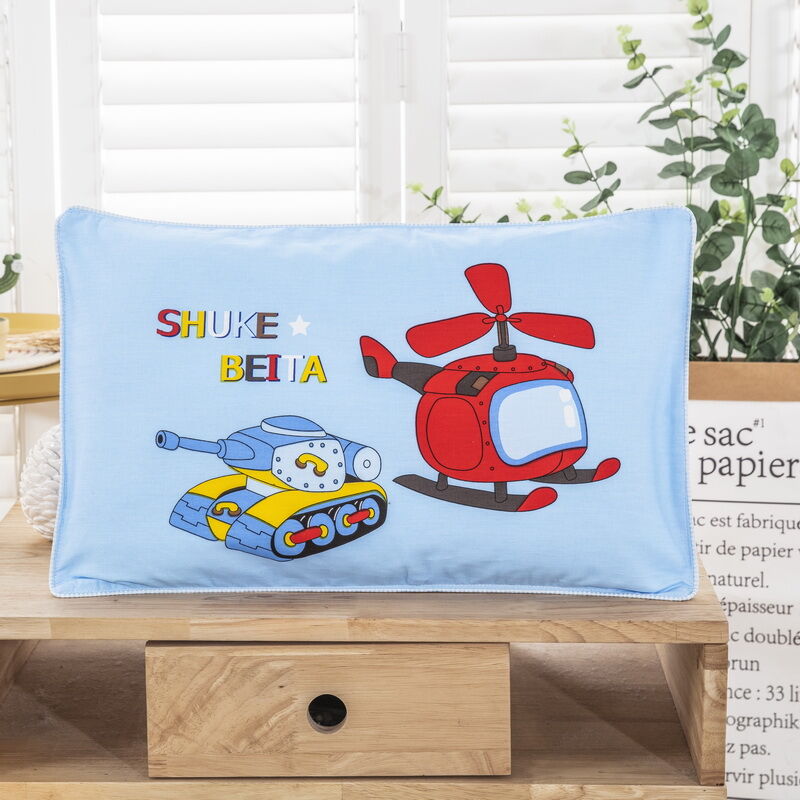 Vỏ gối trẻ em cotton, một cặp vỏ gối cotton 30x50, một ruột gối đơn gia dụng 40x60, bộ ruột gối mùa hè