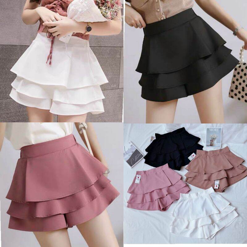 [HCM]Chân Váy 3 Tầng Kèm Quần