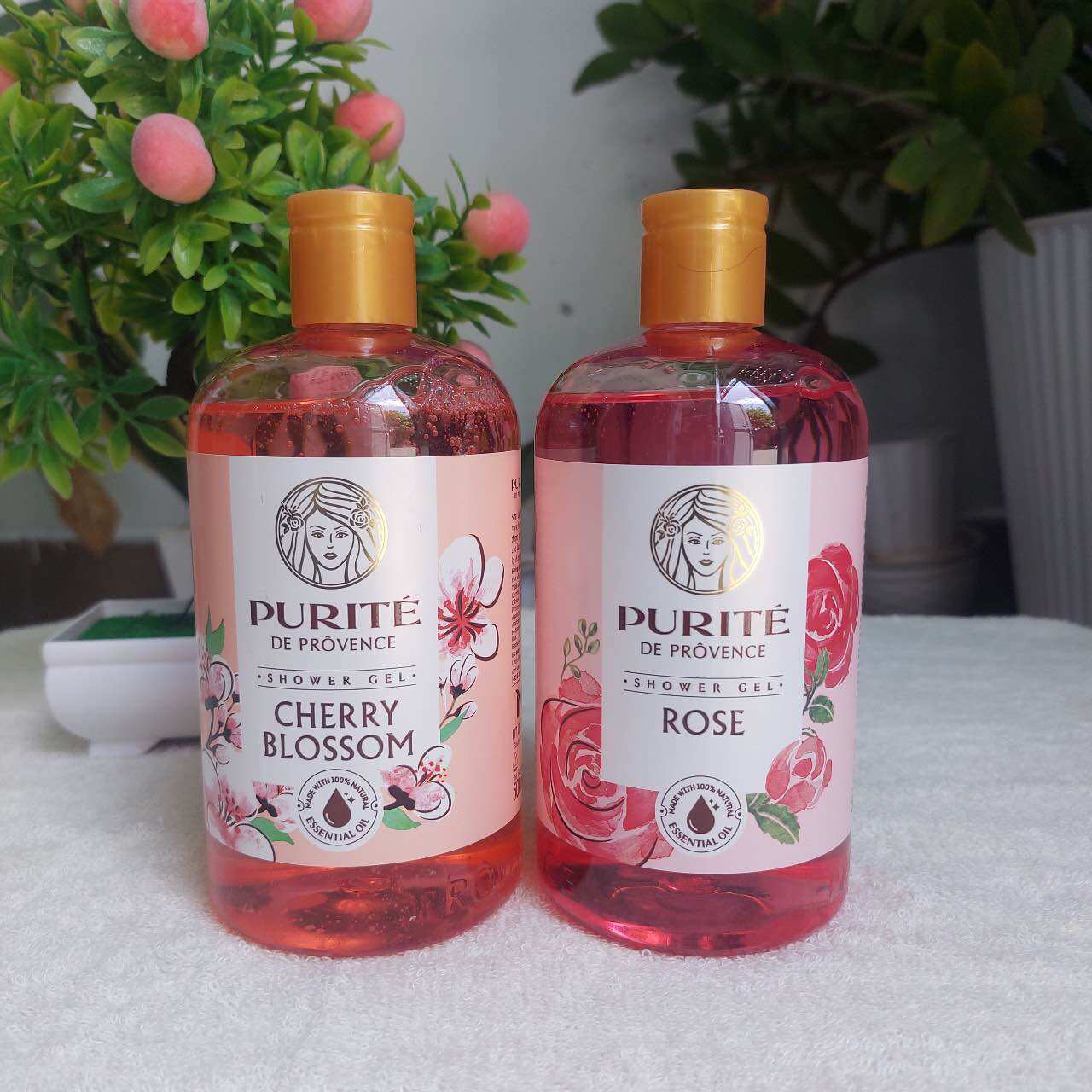 Sữa Tắm Purite' Hoa Anh Đào/ Hoa Hồng/ Hoa Mẫu Đơn 500ml