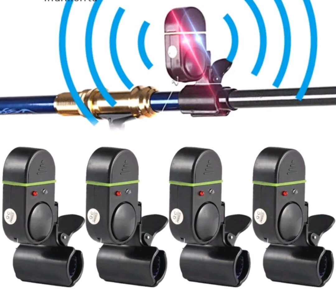 Chuông báo cá cắn câu điện tử có đèn LED siêu nhạy