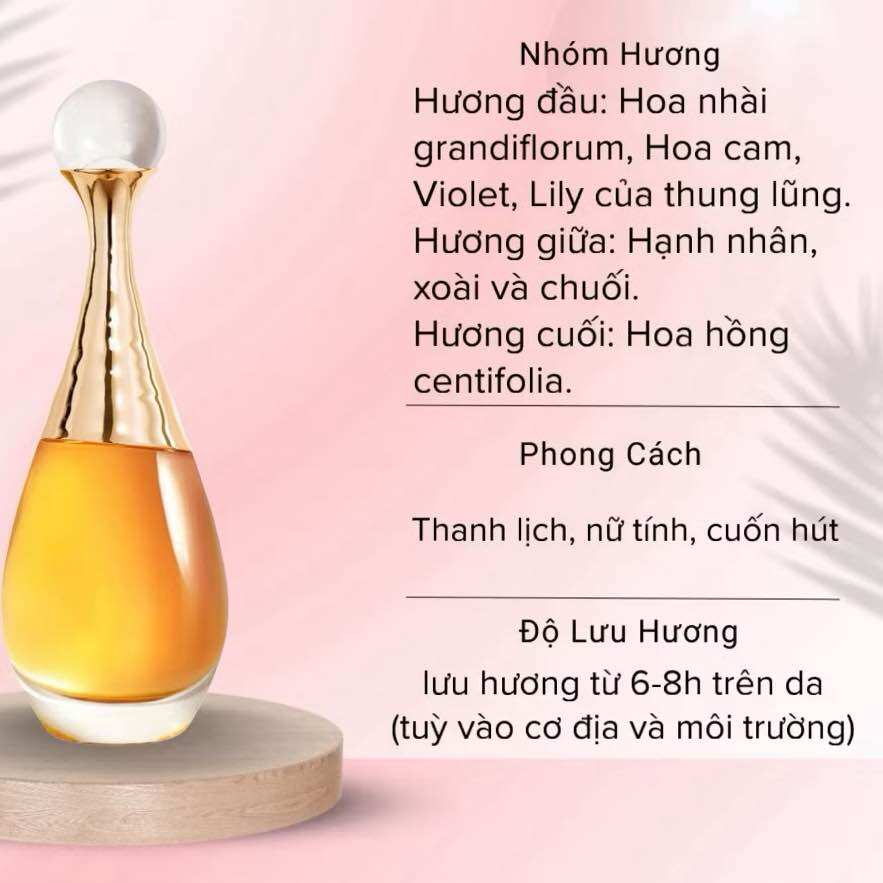 Dùng thử 10ml Nước hoa 𝐃𝐢/𝐨 𝐉 𝐚𝐝𝐨 𝐋'𝐎 𝐄𝐬𝐬𝐞𝐧 thơm sang