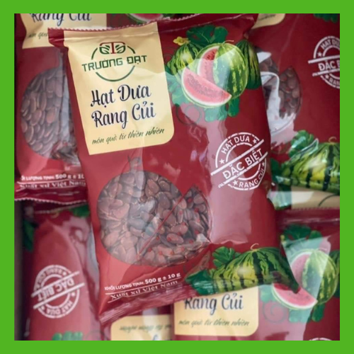Gói 500g Hạt Dưa Rang Củi Trường Đạt Thơm Ngon, Hạt Dưa Không Phẩm màu