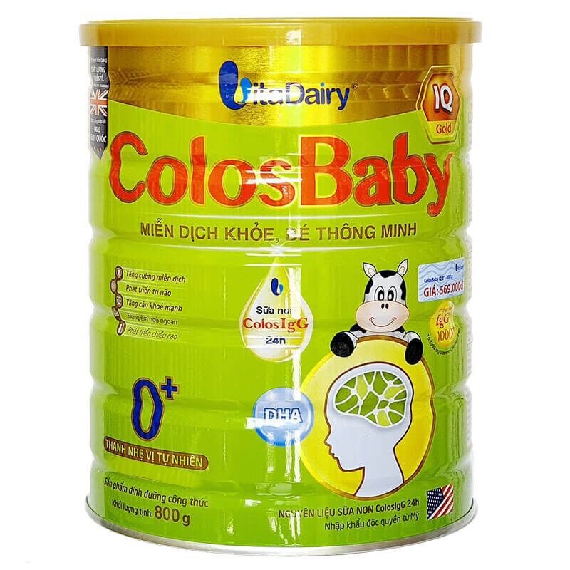 Sữa bột Colosbaby IQ 0+ 800g (Cam kết chính hãng, Date mới)