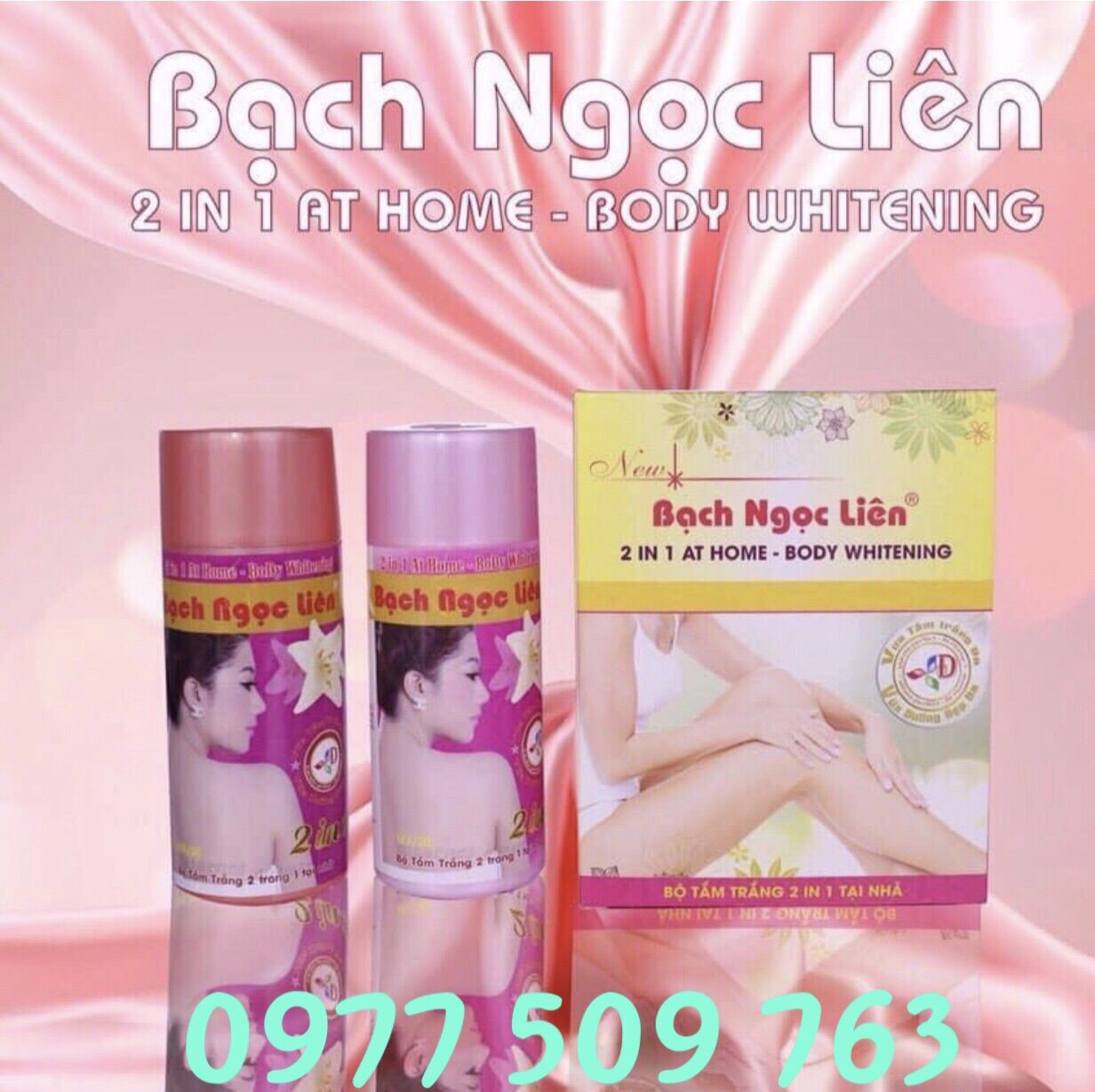 5 hộp - Tắm trắng Body Bạch Ngọc Liên 200gr