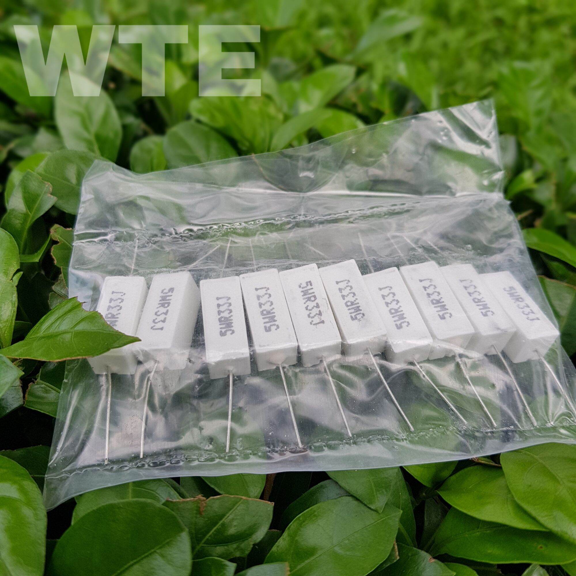 Trở sứ  5w 0,33 ôm dáng nằm