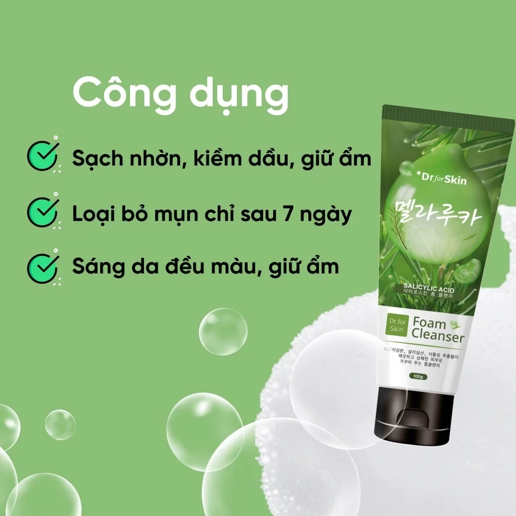 Sữa Rửa Mặt Tràm Trà Skin&Dr Tea tree 100g