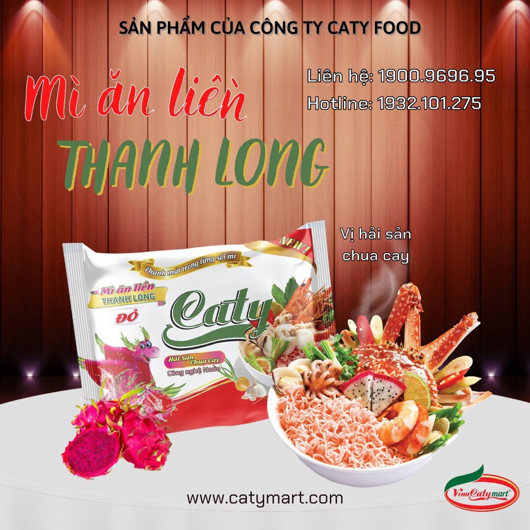 Mì thanh long caty . hải sản chua cay. 30 gói /1thùng