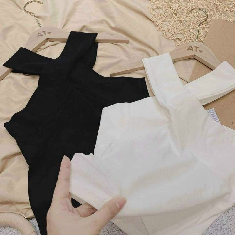 Áo kiểu yếm borip cổ chéo mc5